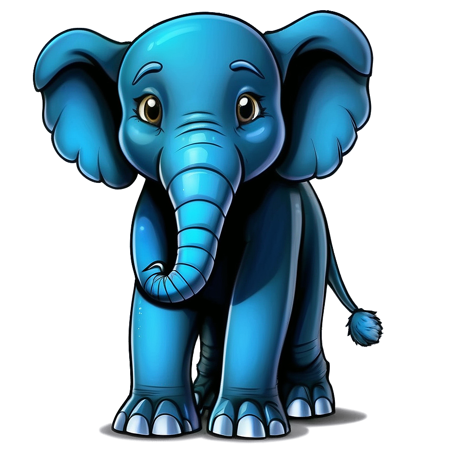 Cartoon Elephant Character Png 06272024 PNG image