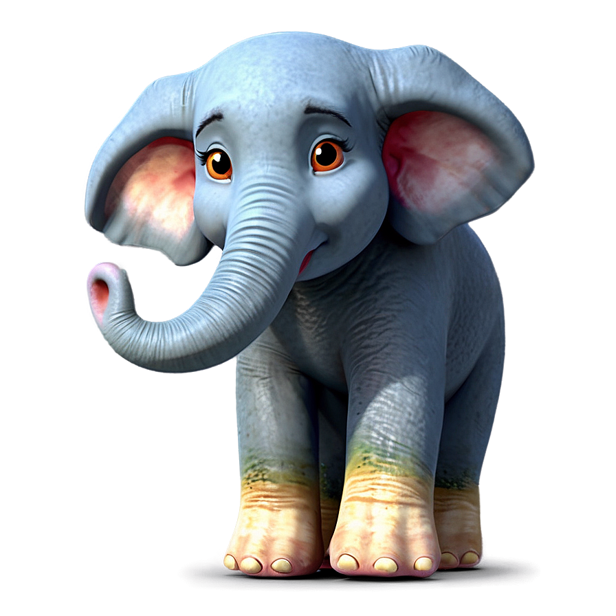 Cartoon Elephant Character Png Opn PNG image