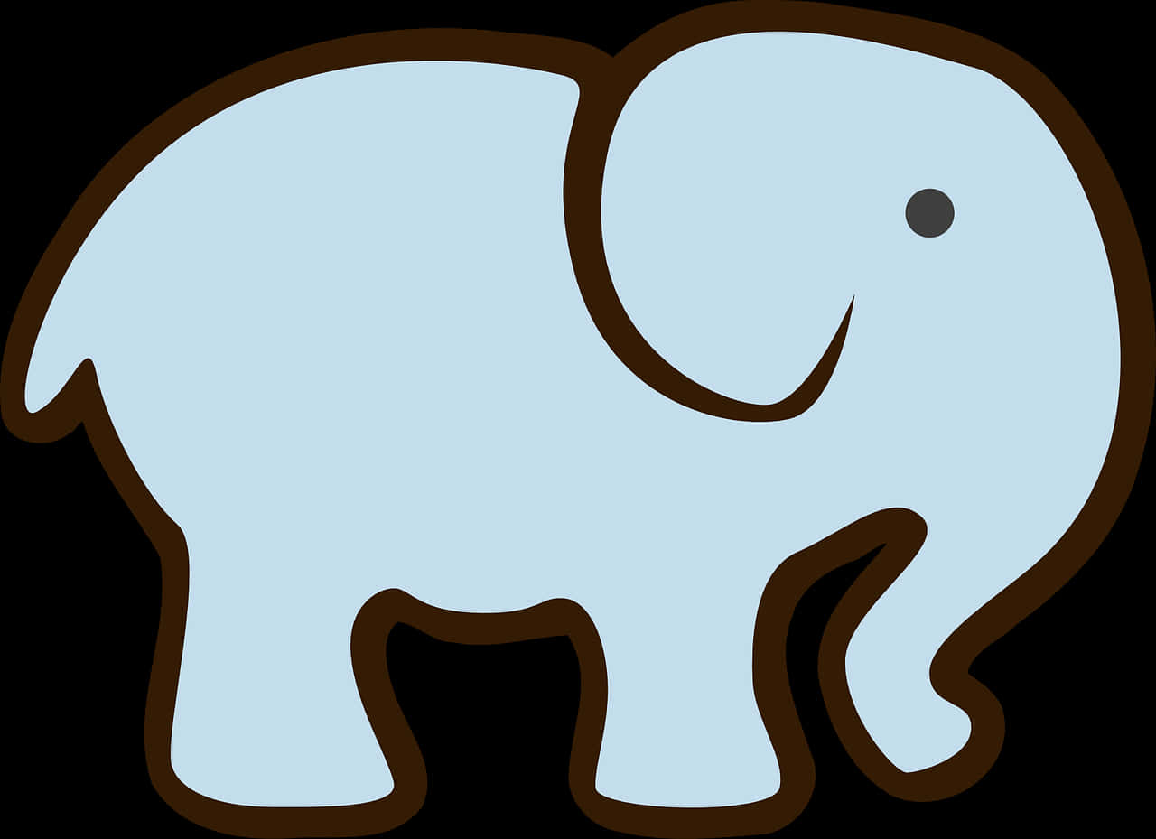 Cartoon Elephant Illustration PNG image
