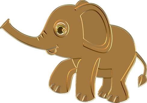 Cartoon Elephant Illustration PNG image