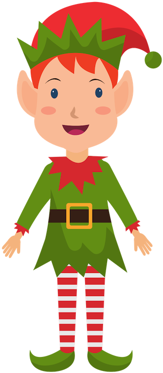 Cartoon Elf On The Shelf Character PNG image