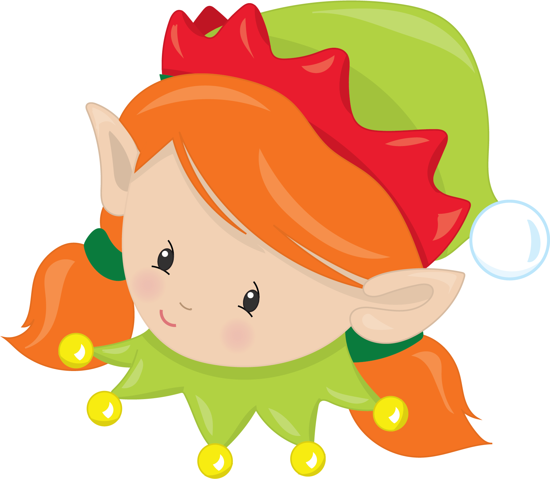 Cartoon Elf On The Shelf Graphic PNG image