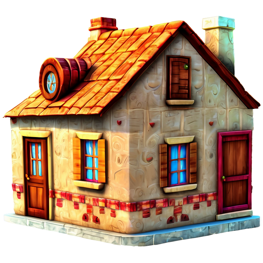 Cartoon Encanto House Design Png 16 PNG image