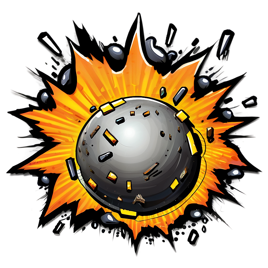 Cartoon Explosion Icon Png 06212024 PNG image