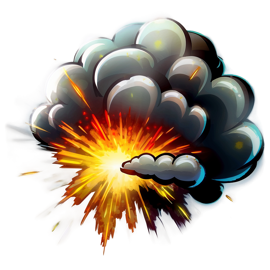 Cartoon Explosion Transparent Image Png Gbx31 PNG image