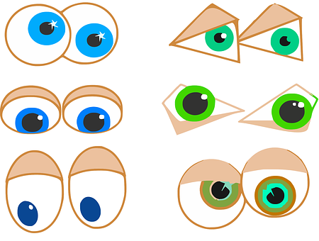 Cartoon Eyes Collection.jpg PNG image