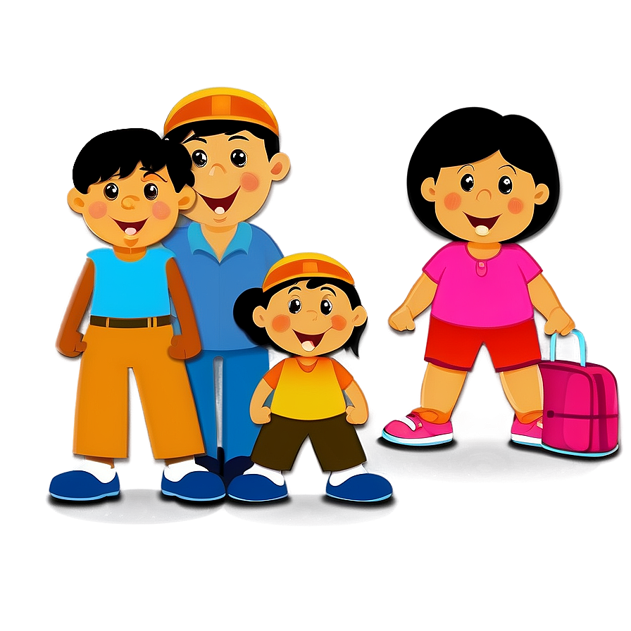 Cartoon Family Clipart Png Dwe36 PNG image