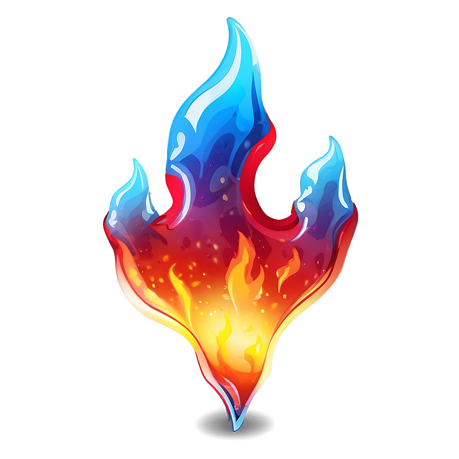 Cartoon Fire And Ice Png 32 PNG image