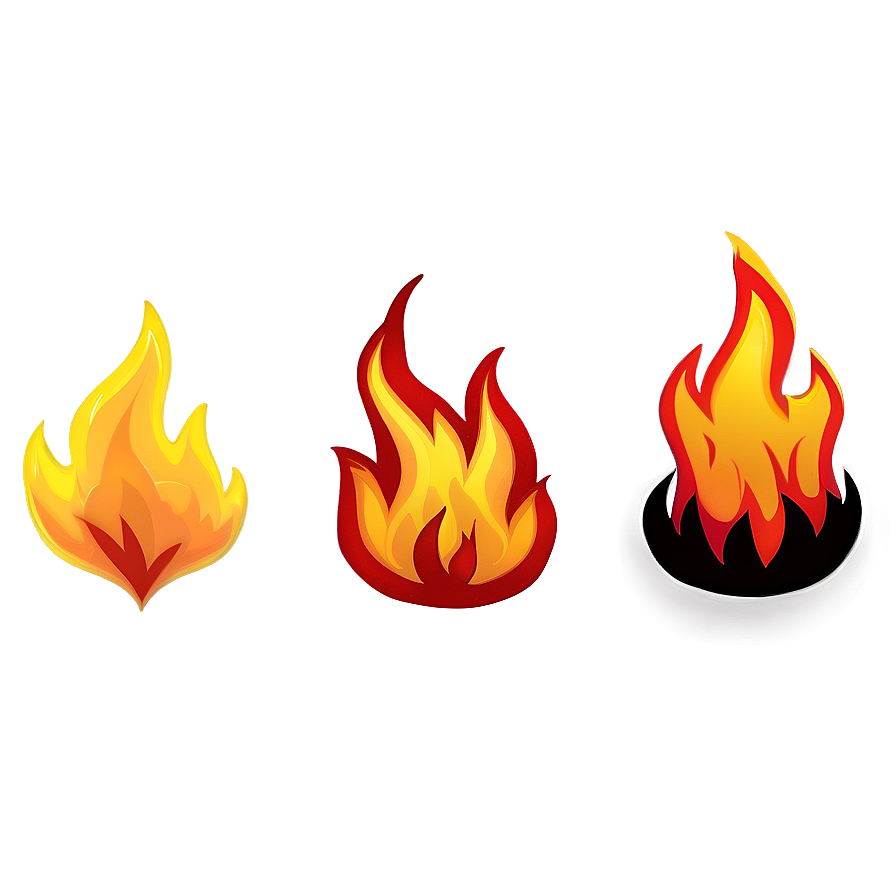 Cartoon Fire C PNG image