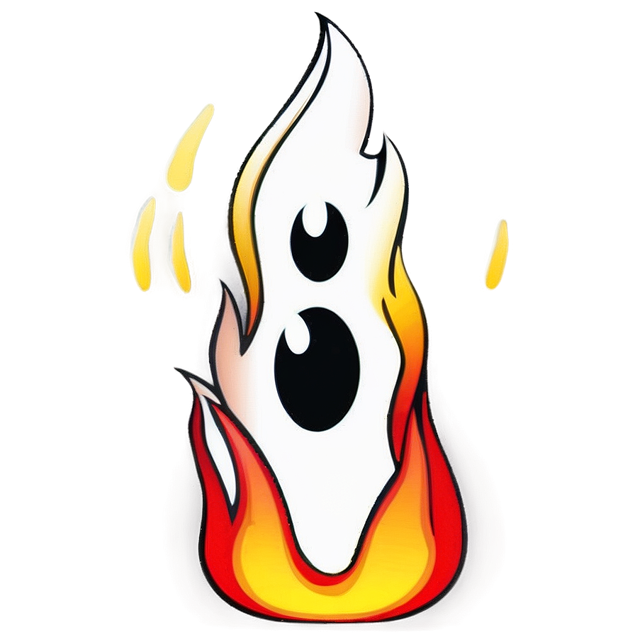 Cartoon Fire Character Png 06212024 PNG image