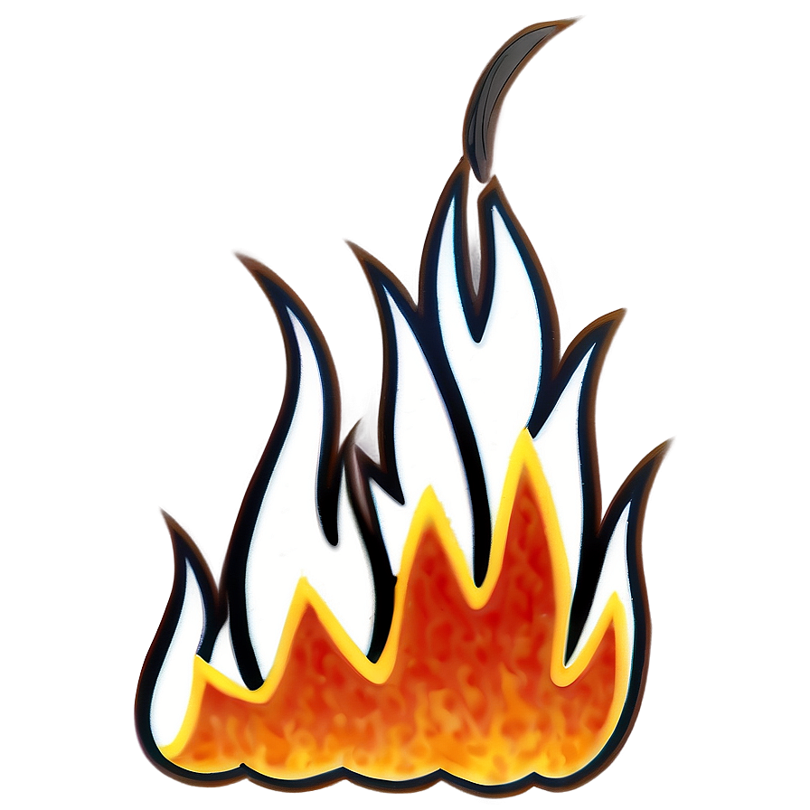 Cartoon Fire D PNG image