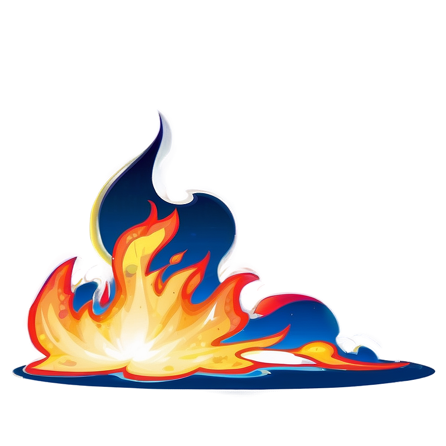 Cartoon Fire Effect Png 42 PNG image