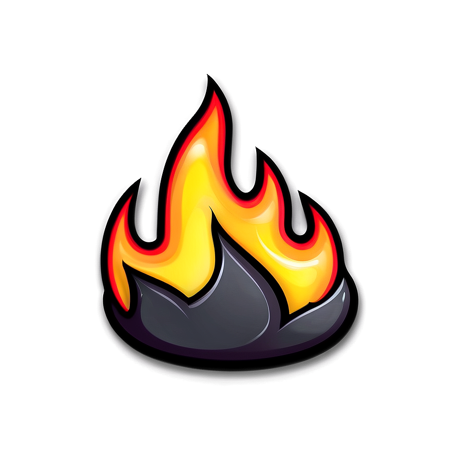 Cartoon Fire Icon Png Avn19 PNG image