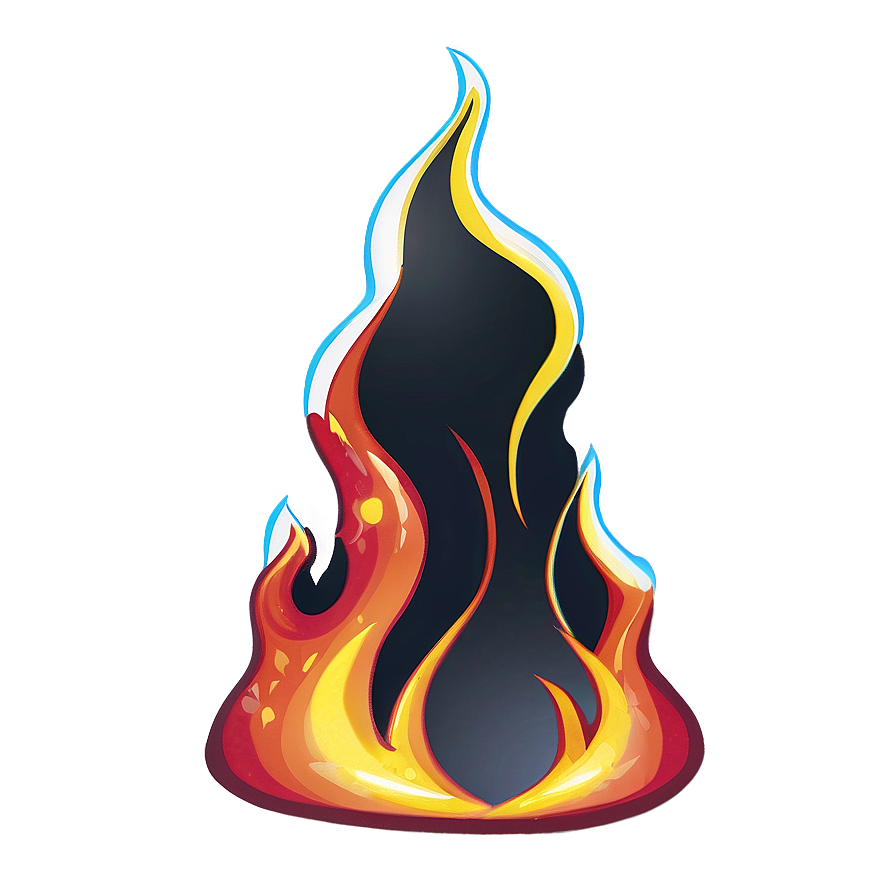 Cartoon Fire Png Bag PNG image