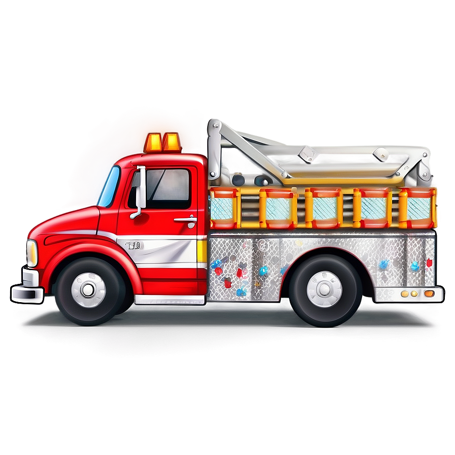 Cartoon Fire Truck Png Rqn PNG image