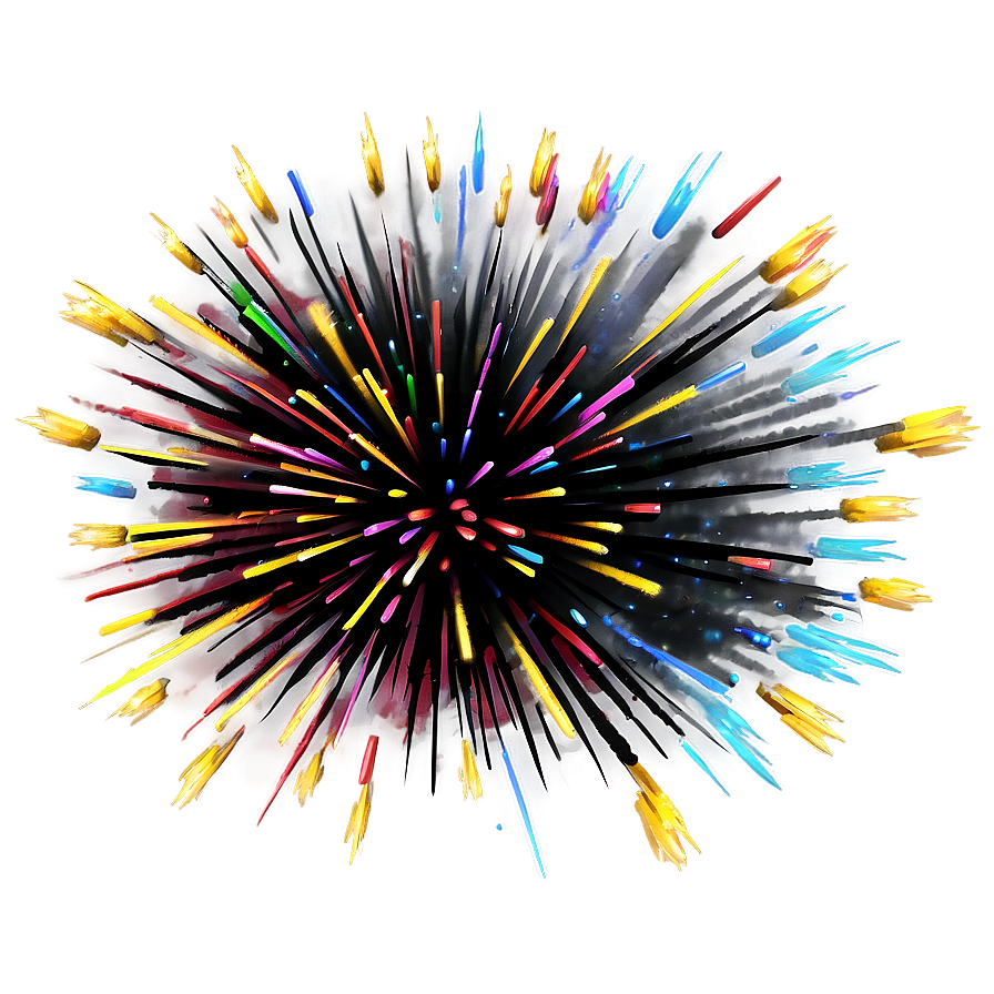 Cartoon Firework Explosion Png 06212024 PNG image