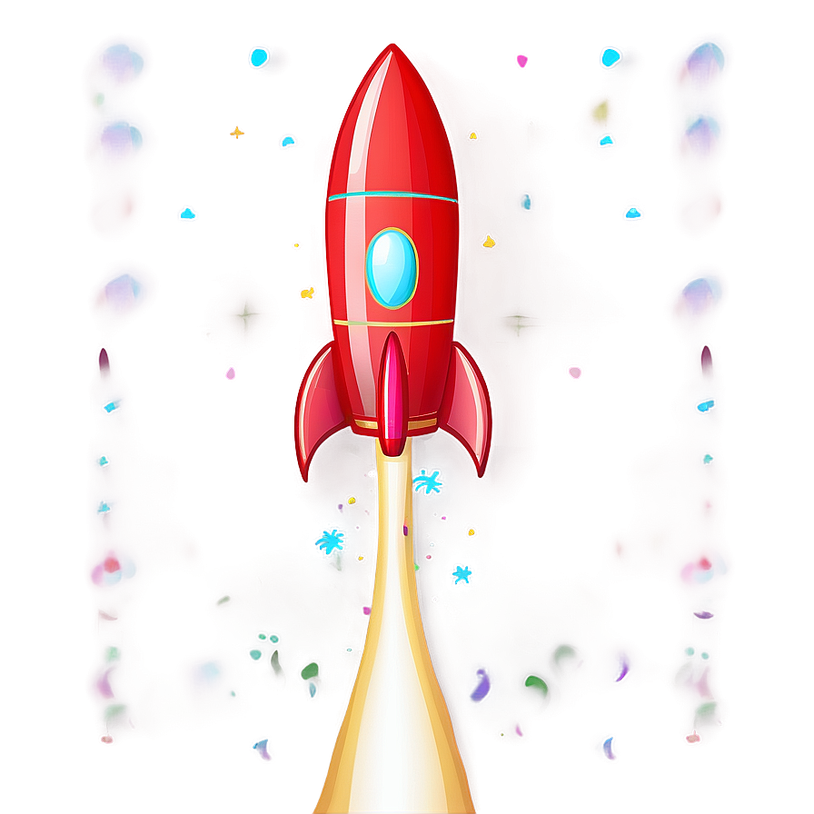 Cartoon Fireworks Rocket Png 06122024 PNG image