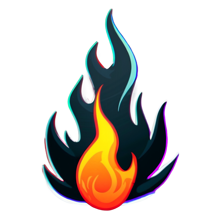 Cartoon Flame C PNG image