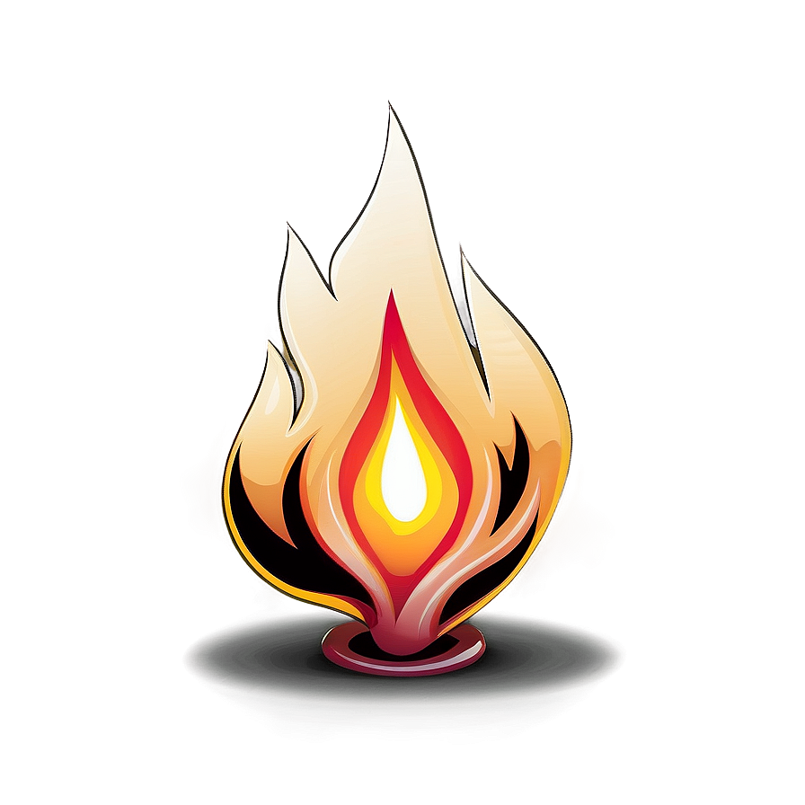 Cartoon Flame Character Png Xhm PNG image