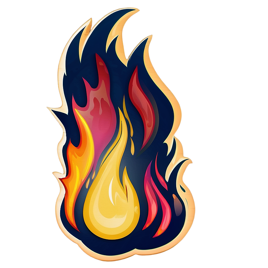 Cartoon Flame Png 77 PNG image