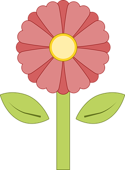 Cartoon Flower Illustration PNG image