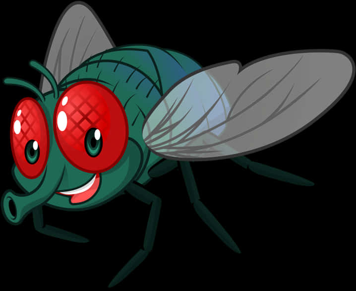 Cartoon Fly Illustration PNG image