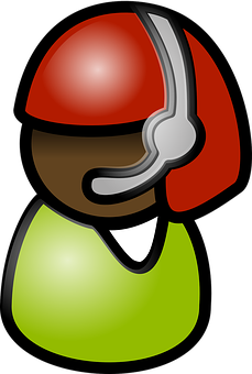 Cartoon Football Player Icon PNG image