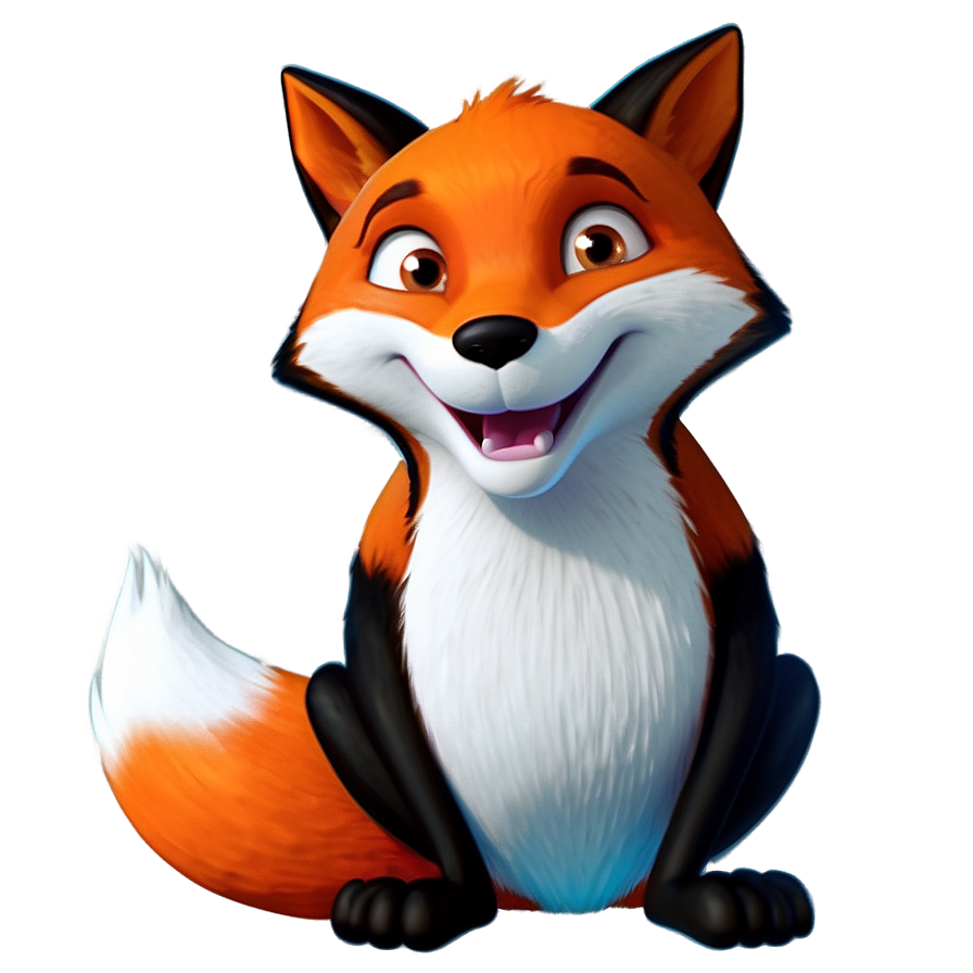 Cartoon Fox Character Png 05212024 PNG image