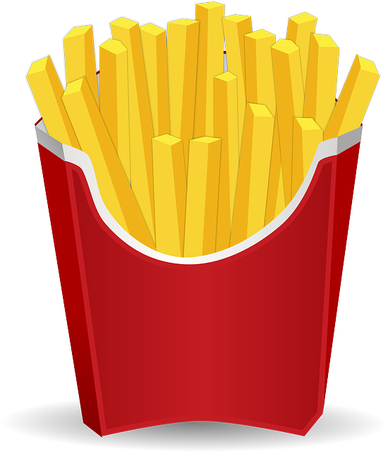 Cartoon French Fries PNG image