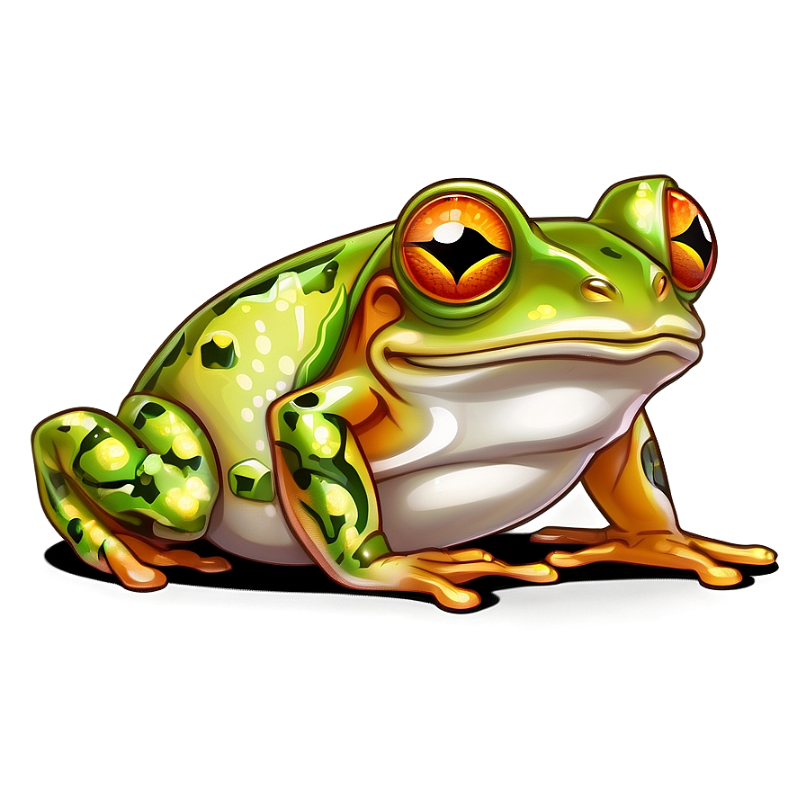 Cartoon Frog Clipart Png 06262024 PNG image