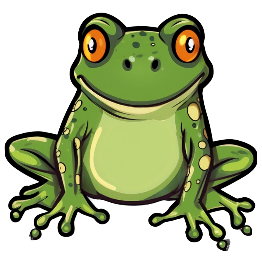 Cartoon Frog Clipart Png Qkv69 PNG image