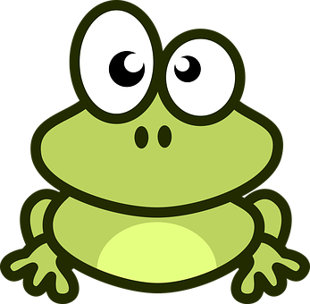 Cartoon Frog Graphic PNG image