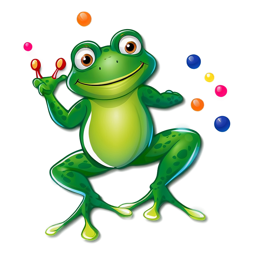 Cartoon Frog Jumping Png Bjy PNG image