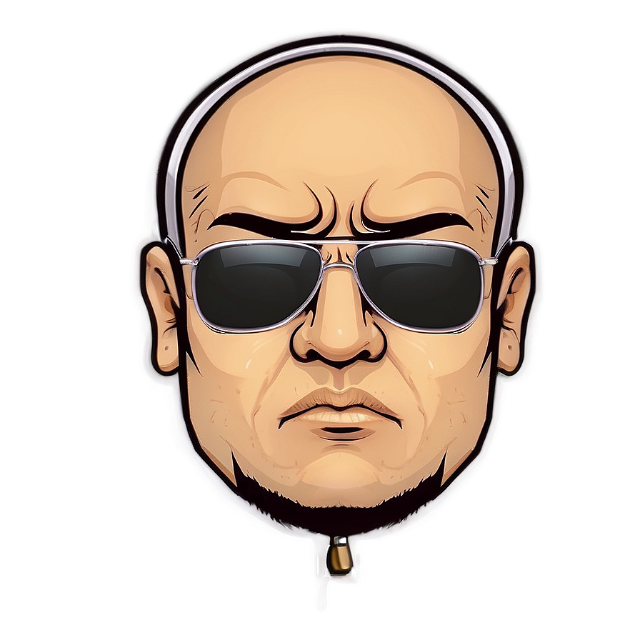 Cartoon Gangster Glasses Png Cyr11 PNG image