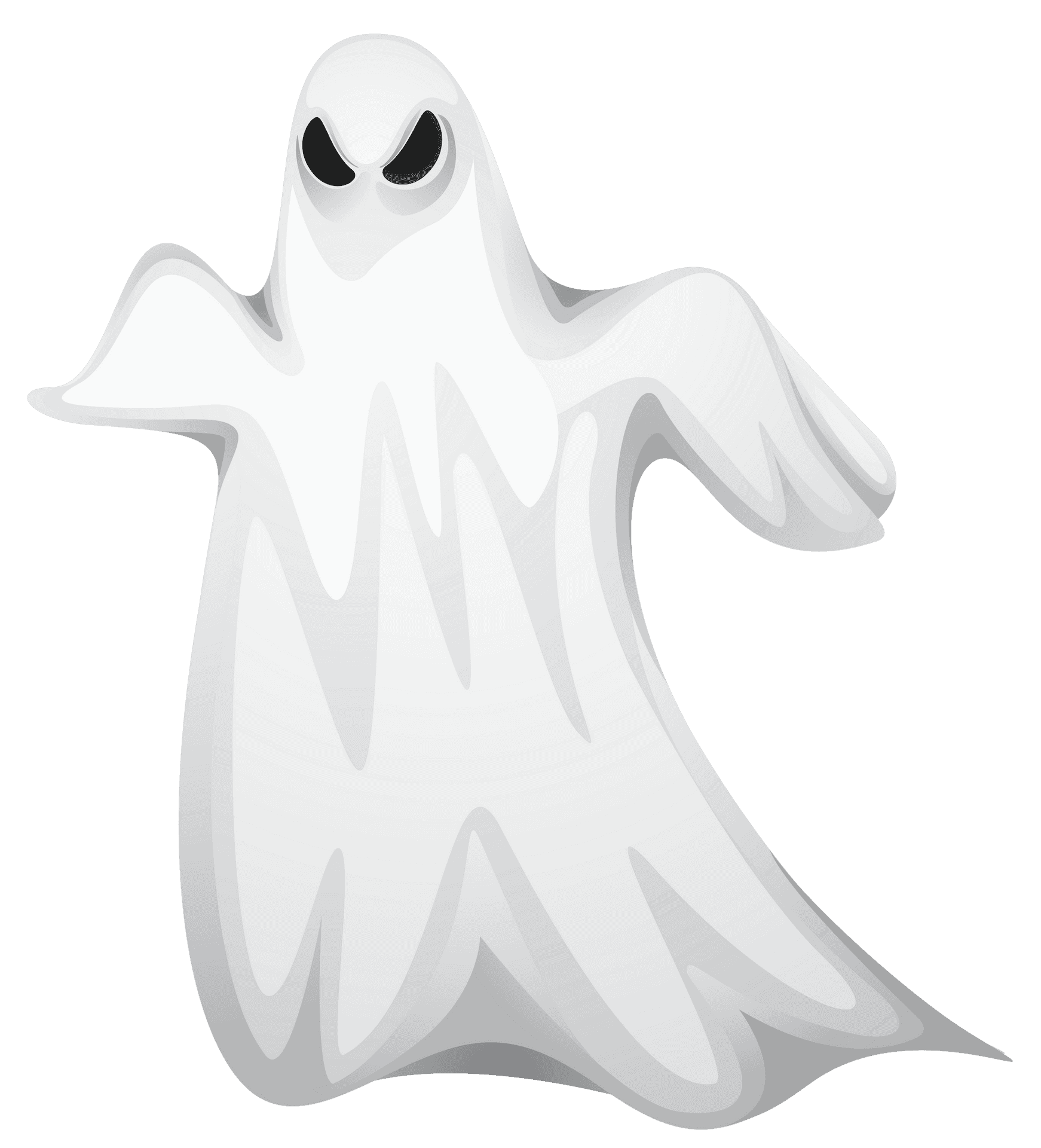 Cartoon Ghost Floating PNG image