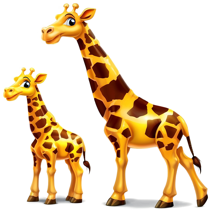 Cartoon Giraffe Family Png 35 PNG image