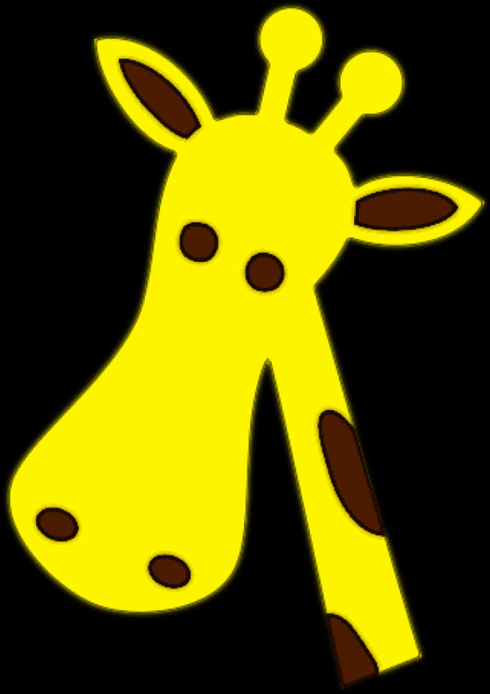 Cartoon Giraffe Graphic PNG image