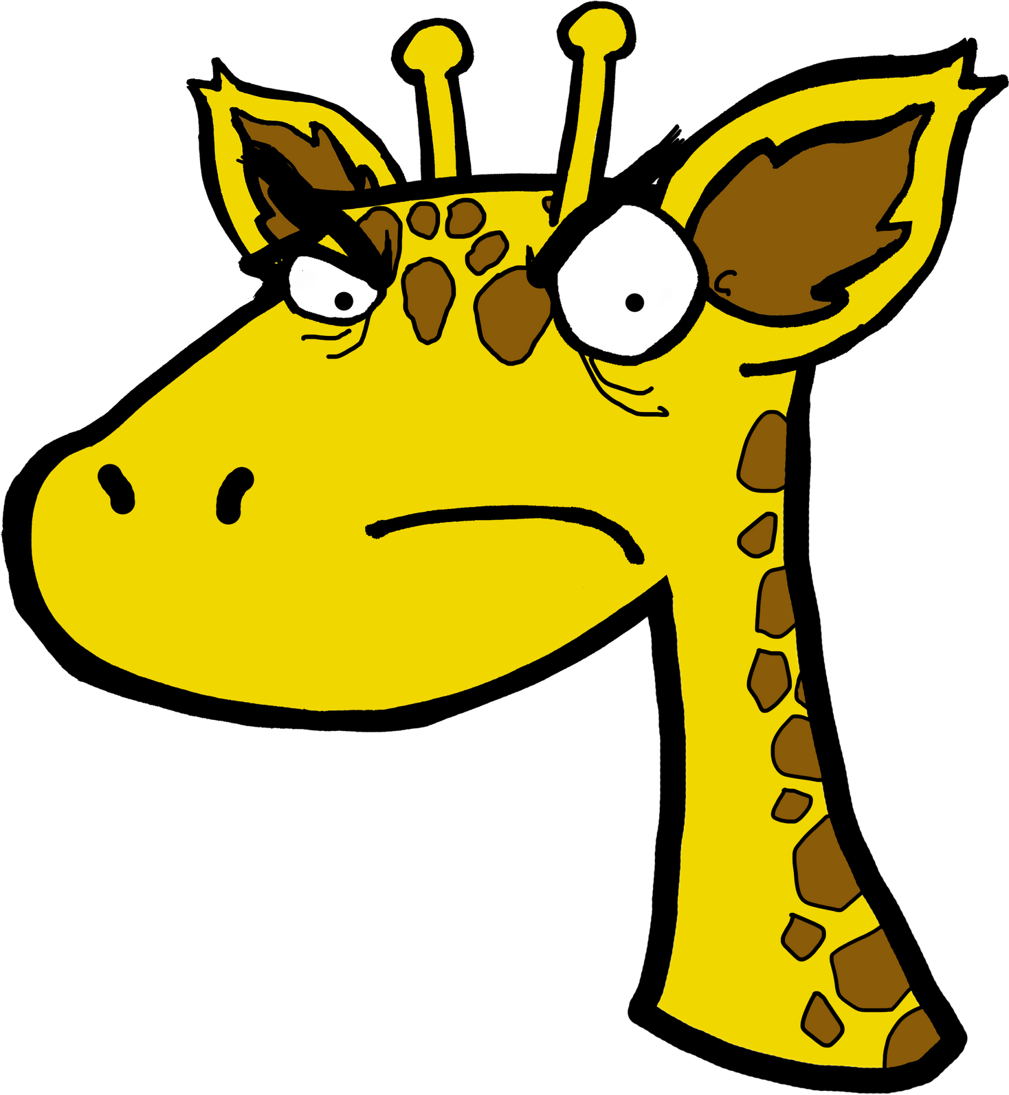 Cartoon Giraffe With Attitude.png PNG image