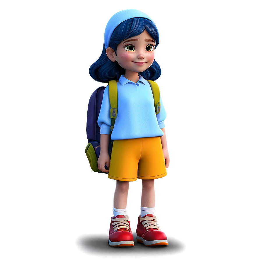 Cartoon Girl With Camera Png 06132024 PNG image