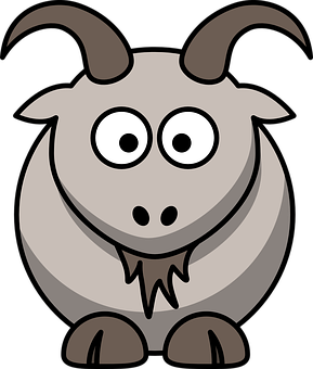 Cartoon Goat Graphic PNG image