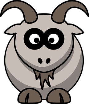 Cartoon Goat Graphic PNG image