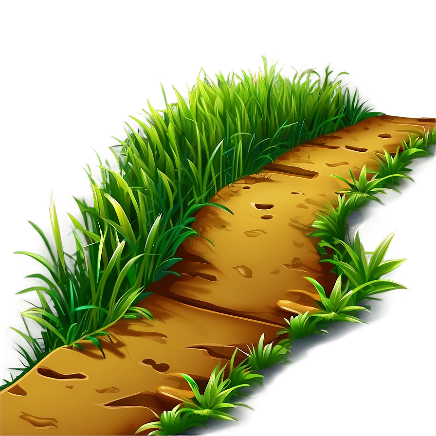 Cartoon Grass Path Png Biv PNG image