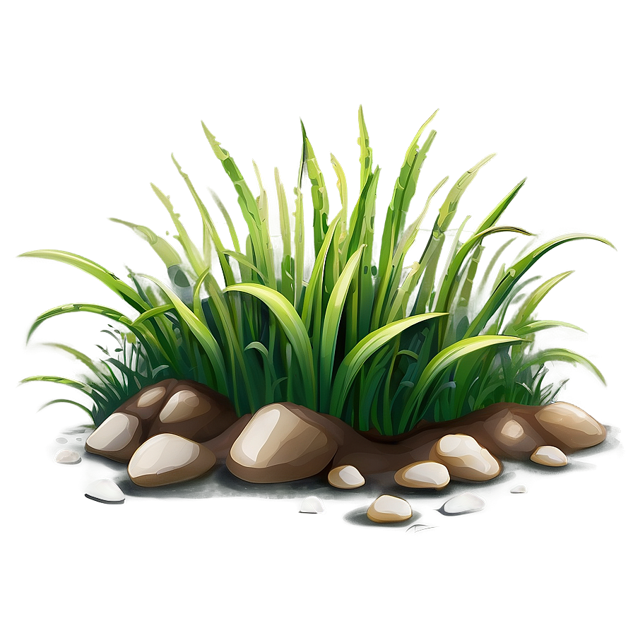 Cartoon Grass Under Foot Png Rni25 PNG image