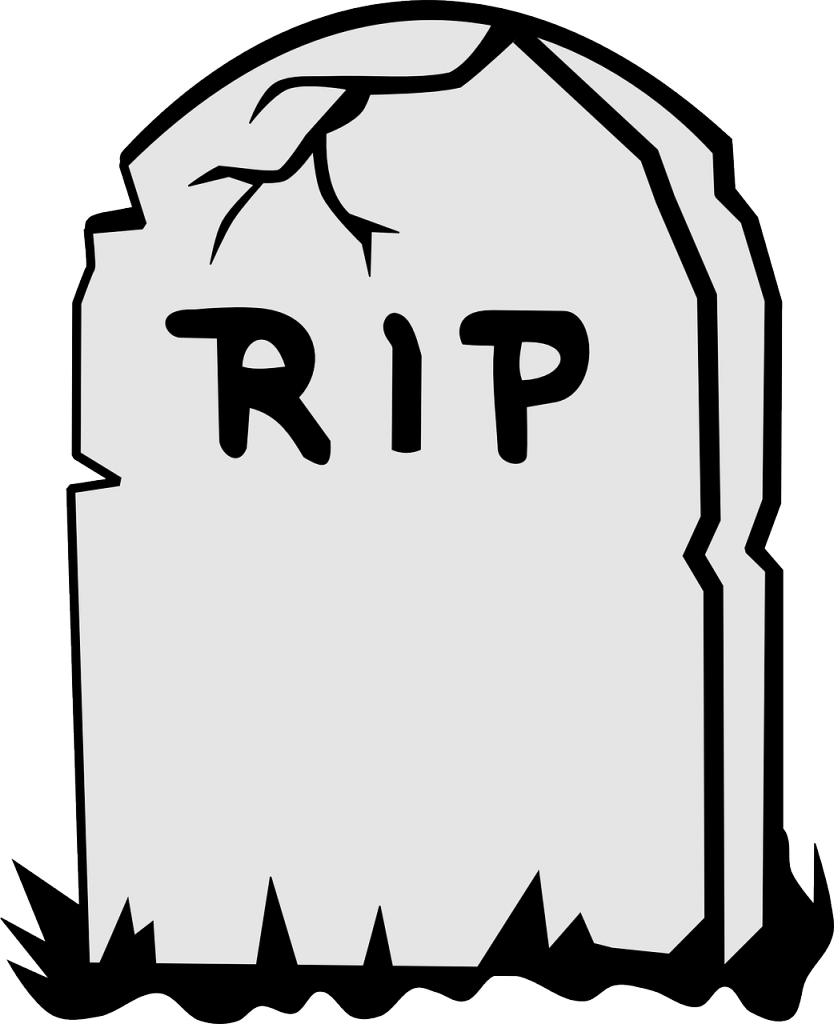 Cartoon Gravestone R I P PNG image