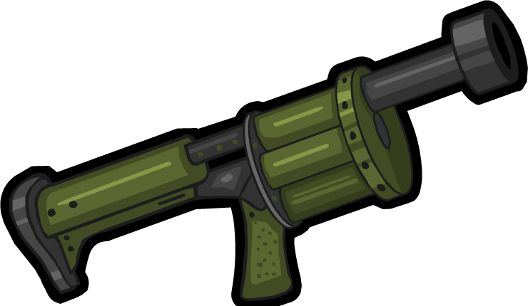 Cartoon Grenade Launcher Illustration PNG image