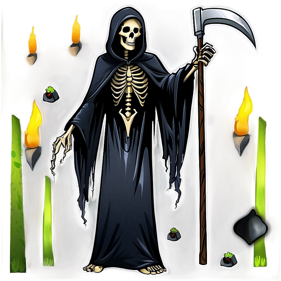 Cartoon Grim Reaper Png 05062024 PNG image