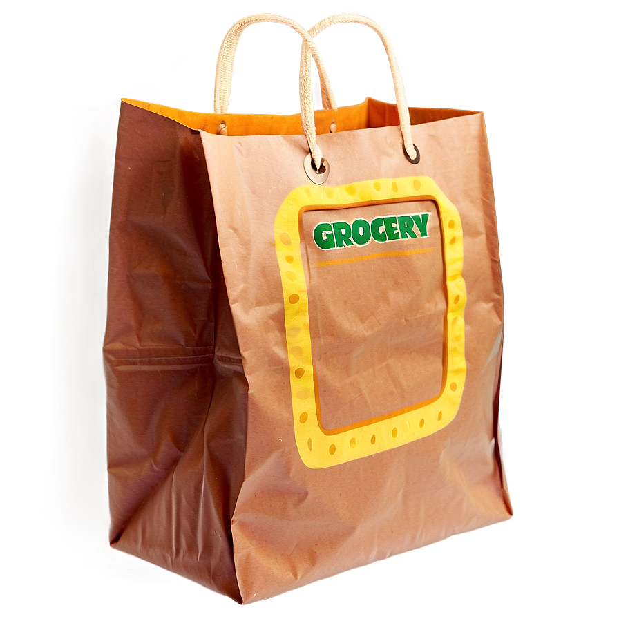 Cartoon Grocery Bag Png 15 PNG image