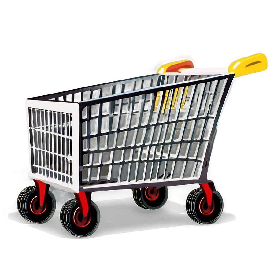 Cartoon Grocery Cart Png Gnn95 PNG image