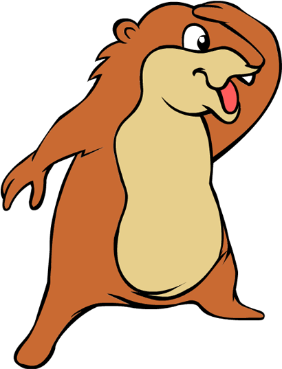 Cartoon Groundhog Standing PNG image