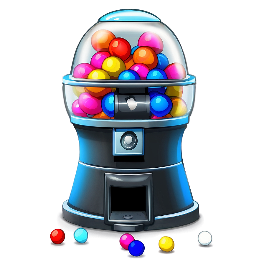 Cartoon Gumball Machine Png 06292024 PNG image